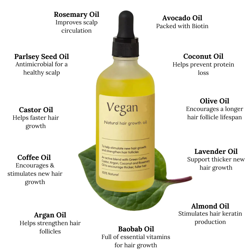 Natural Vegan Hair Growth Oils