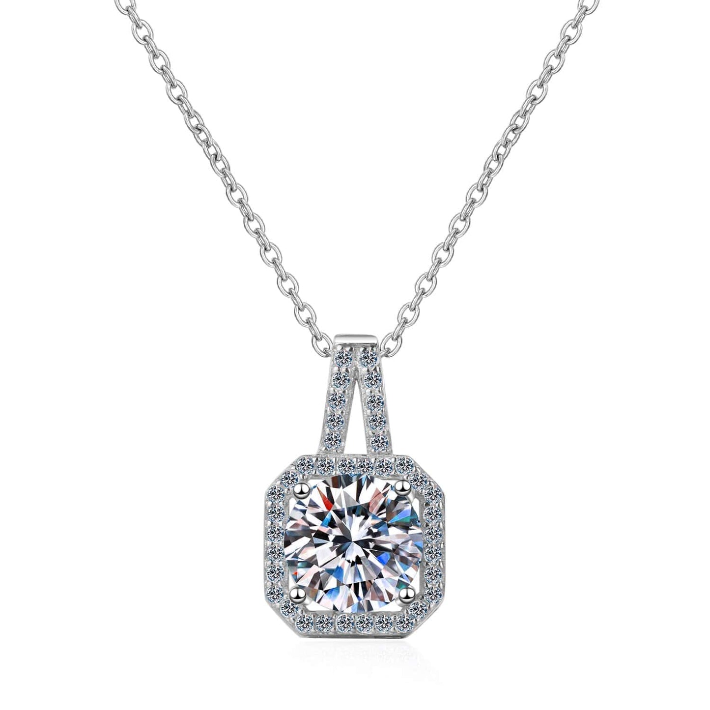 The Olivia Cushion Cut Necklace