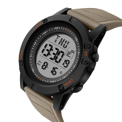 Outdoor Hiking Waterproof Backlight Sports Digital Men Wrist Watch Stopper Alarm